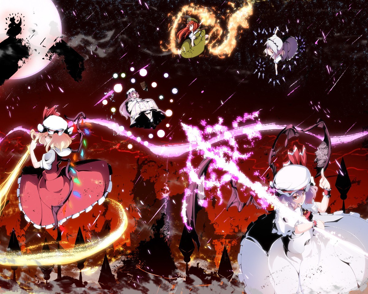 Anime characters in battle