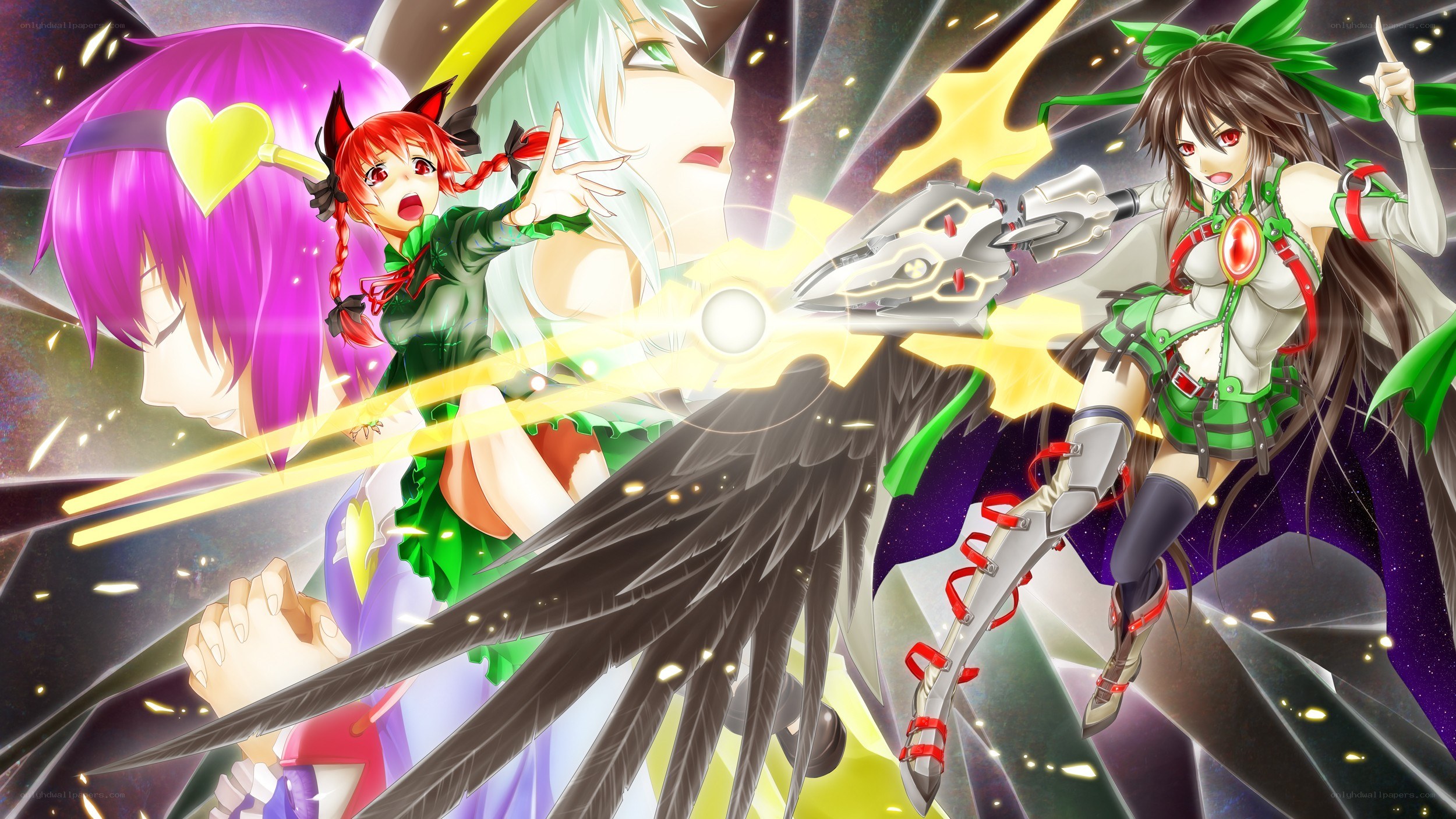 Anime characters in battle