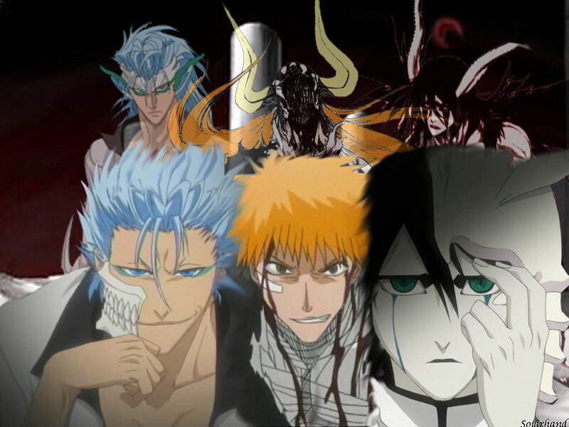 Anime Characters in Battle — Black, Dramatic, Swords, Horns
