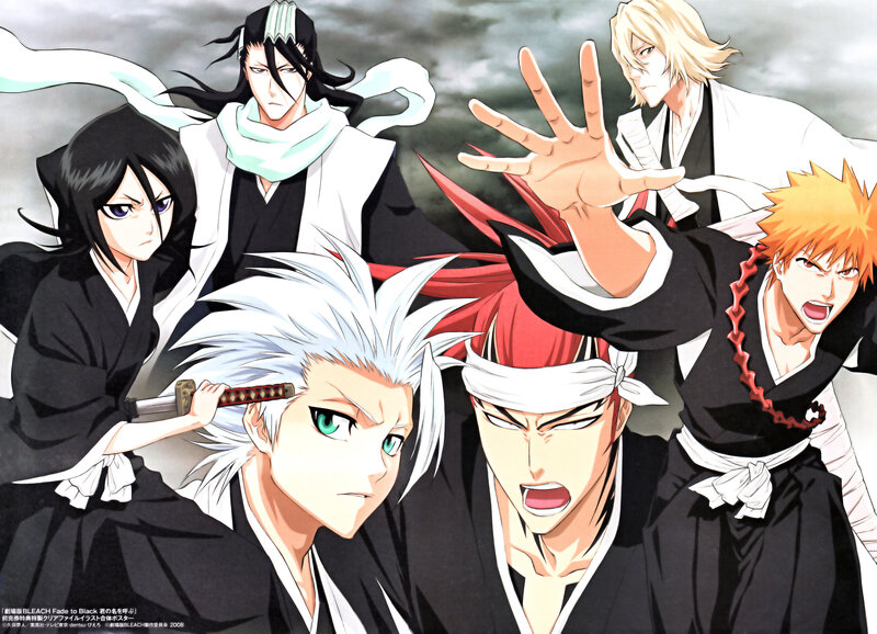 Anime Characters in Battle — Black, Dramatic, Swords, Martial Arts