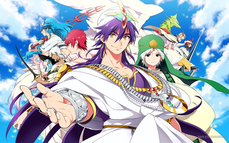 Anime Characters in Battle — Blue, Dramatic, Afternoon, Dragon
