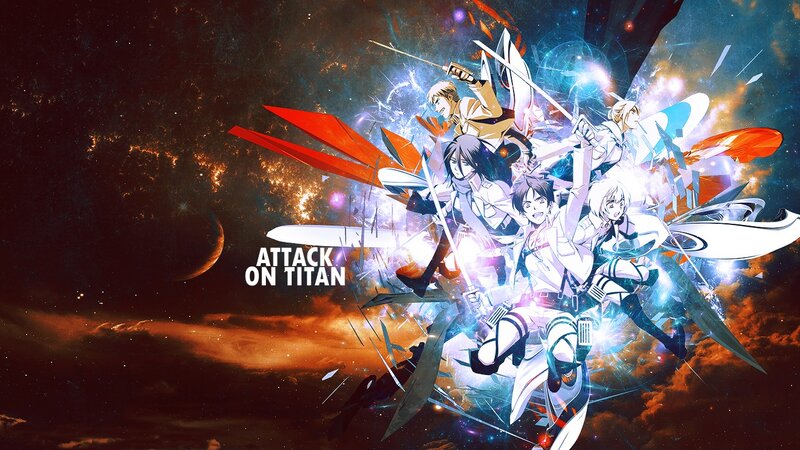 Anime Characters in Battle — Blue, Dramatic, Night, Space