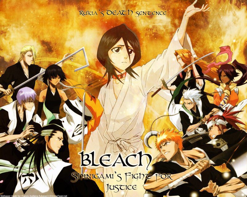 Anime Characters in Battle — Orange, Dramatic, Swords