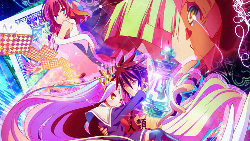 Anime Characters in Battle — Purple, Dramatic, Chess Pieces