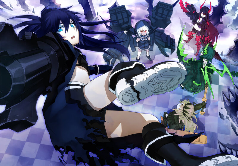 Anime Characters in Battle — Purple, Dramatic, Digital Art, Mechs