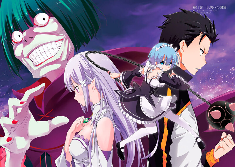 Anime Characters in Battle — Purple, Dramatic, Night, Chain Weapon