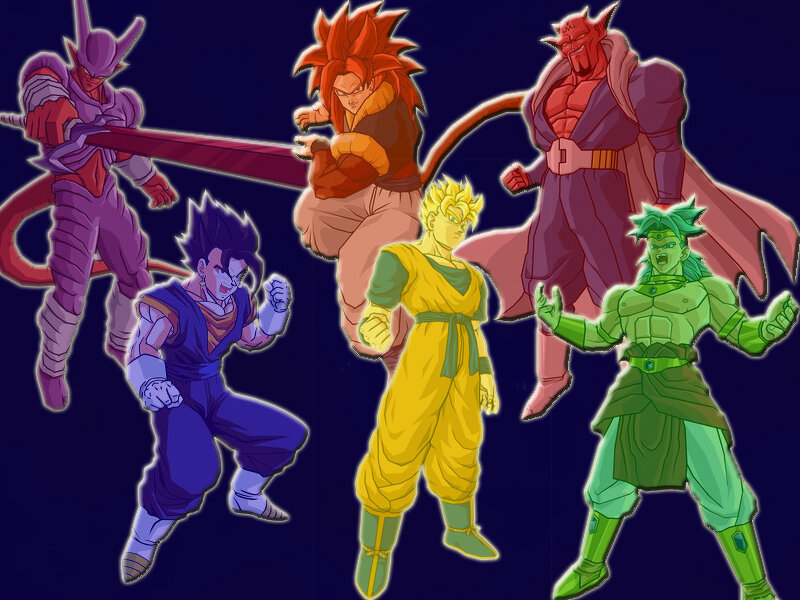 Anime Characters in Battle — Purple, Dramatic, Night, Swords, Energy