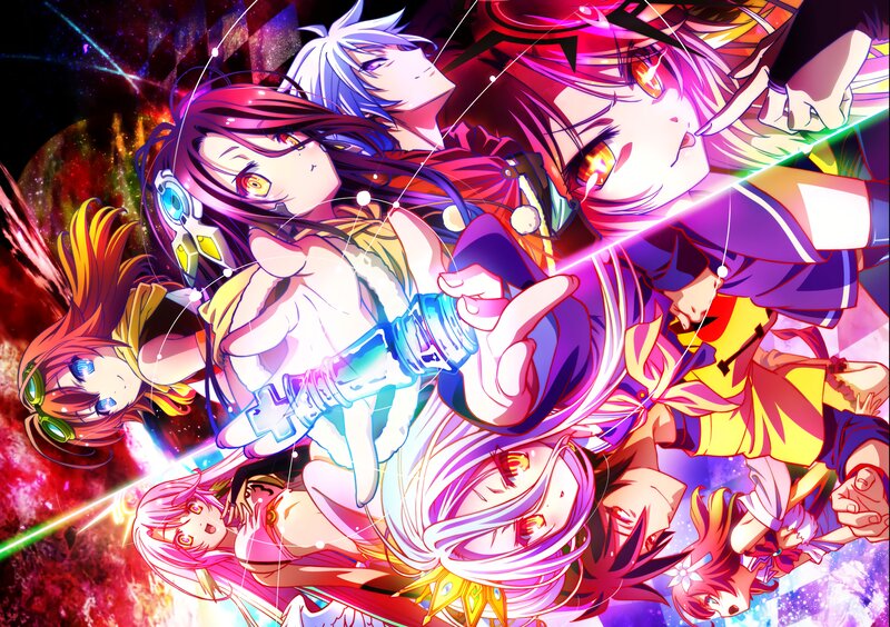 Anime Characters in Battle — Purple, Dramatic, Sword, Magic