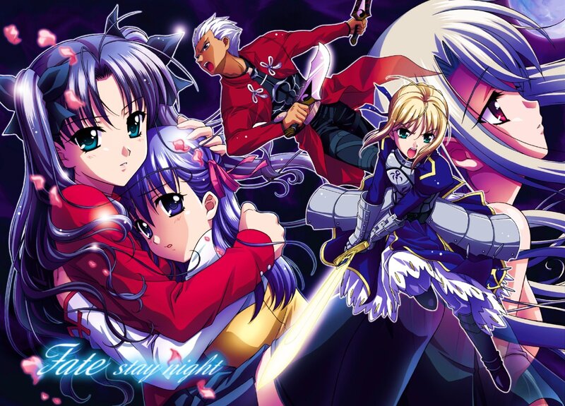 Anime Characters in Battle — Purple