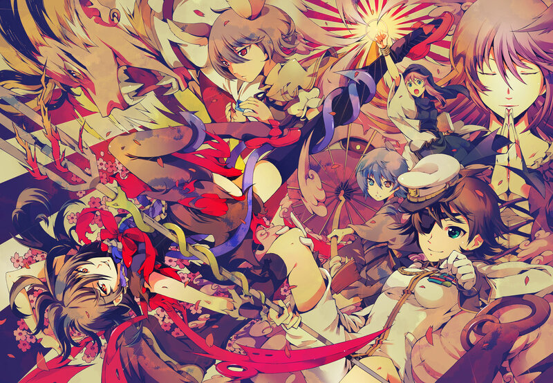 Anime Characters in Battle — Red, Chaotic