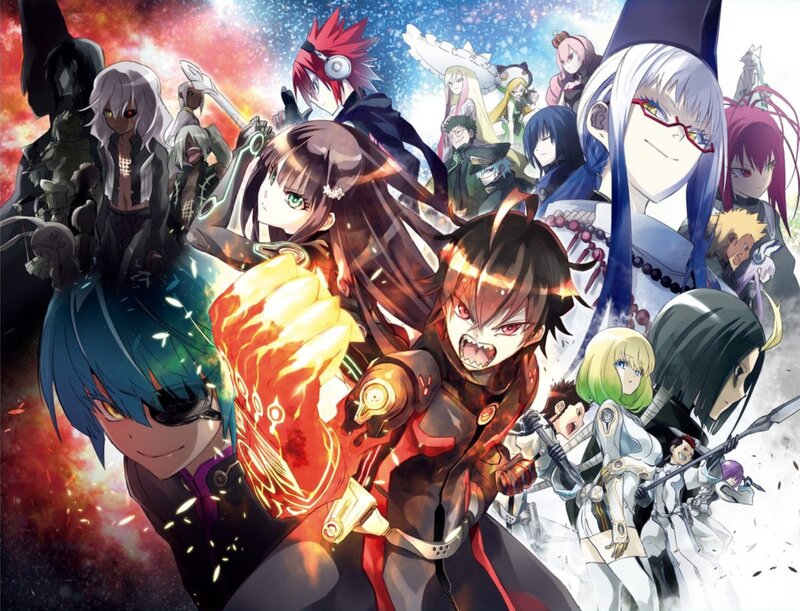 Anime Characters in Battle — Red, Dramatic, Action