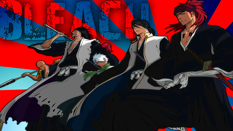 Anime Characters in Battle — Red, Dramatic, Swords, Kimonos