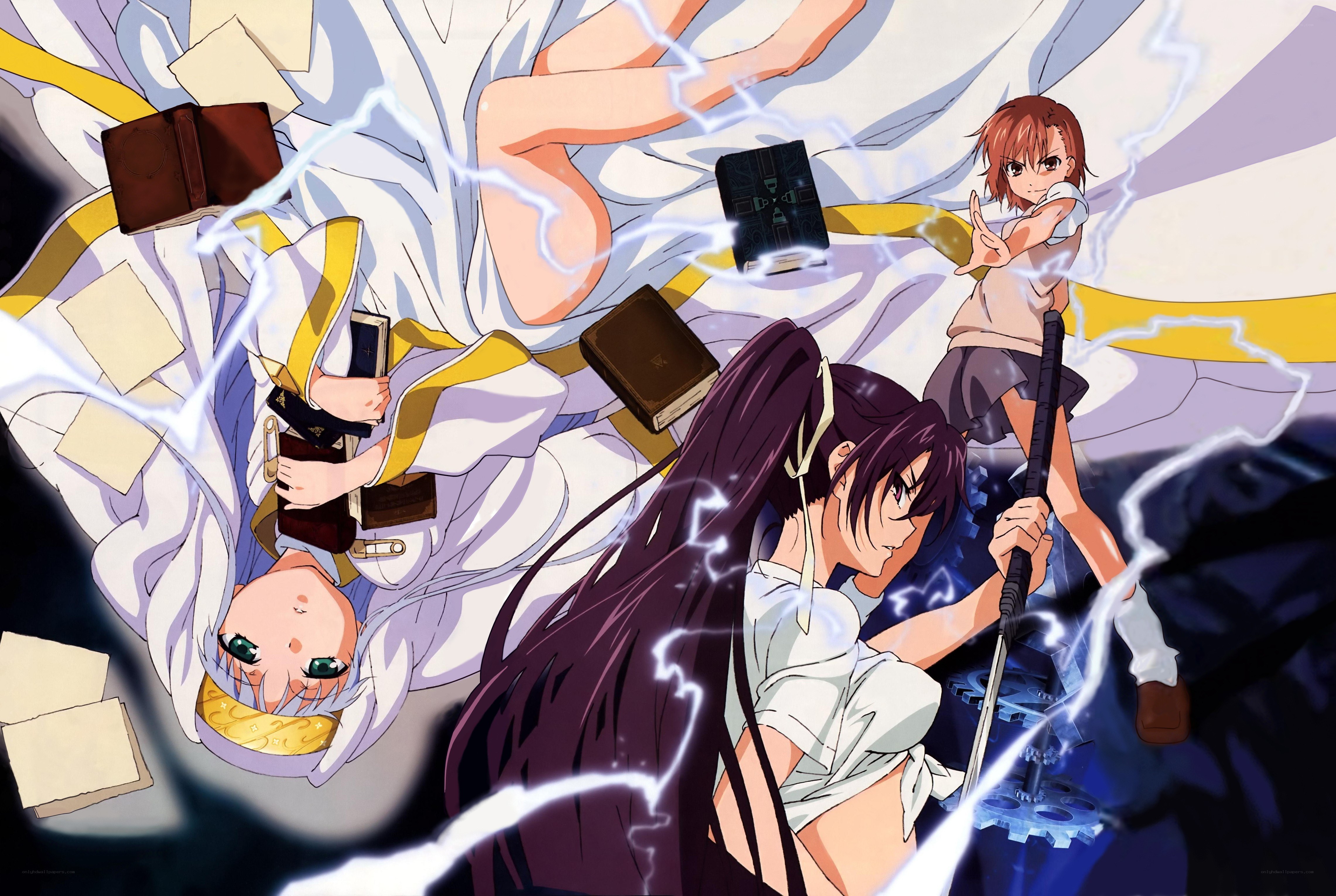 Anime characters in battle scene