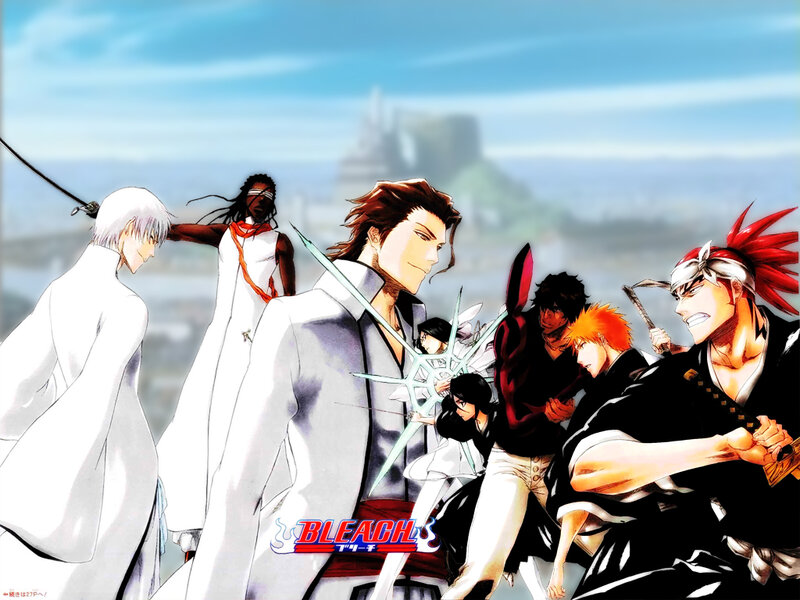Anime Characters in Battle — White, Dramatic, Afternoon