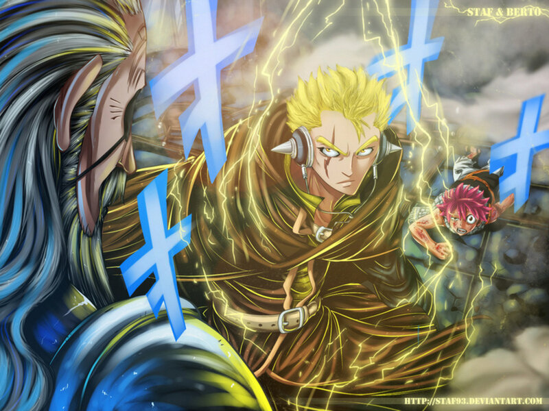 Anime Characters in Battle — Yellow, Dramatic, Manga