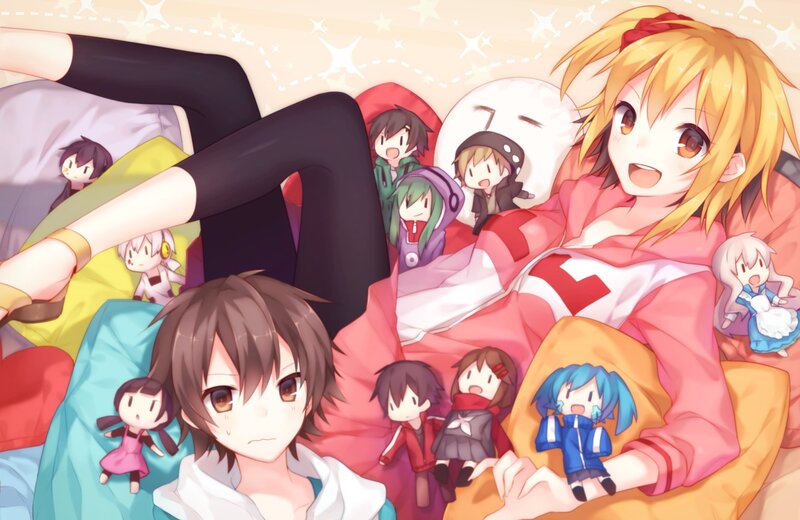 Anime Characters in Bed — Pink