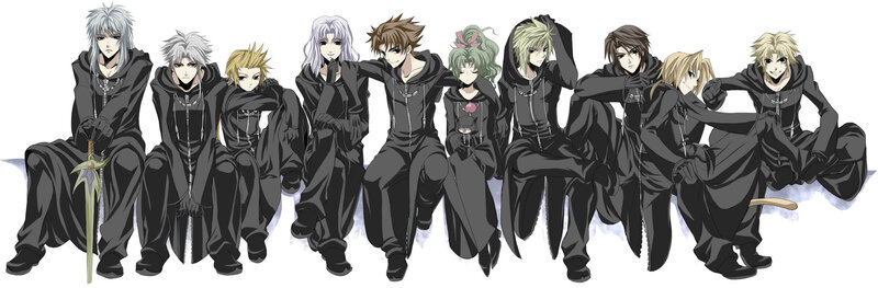 Anime Characters in Black Cloaks