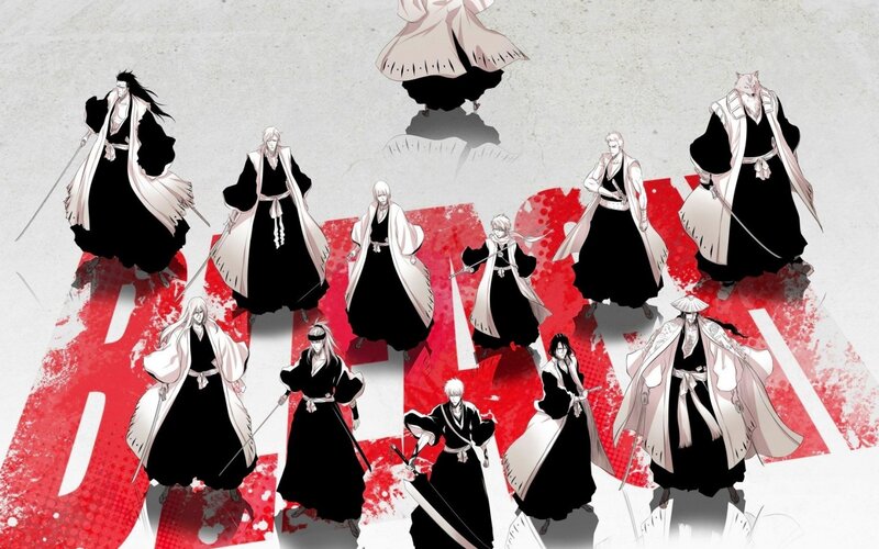 Anime Characters in Black Robes — Dramatic, Manga, Swords, Shadows