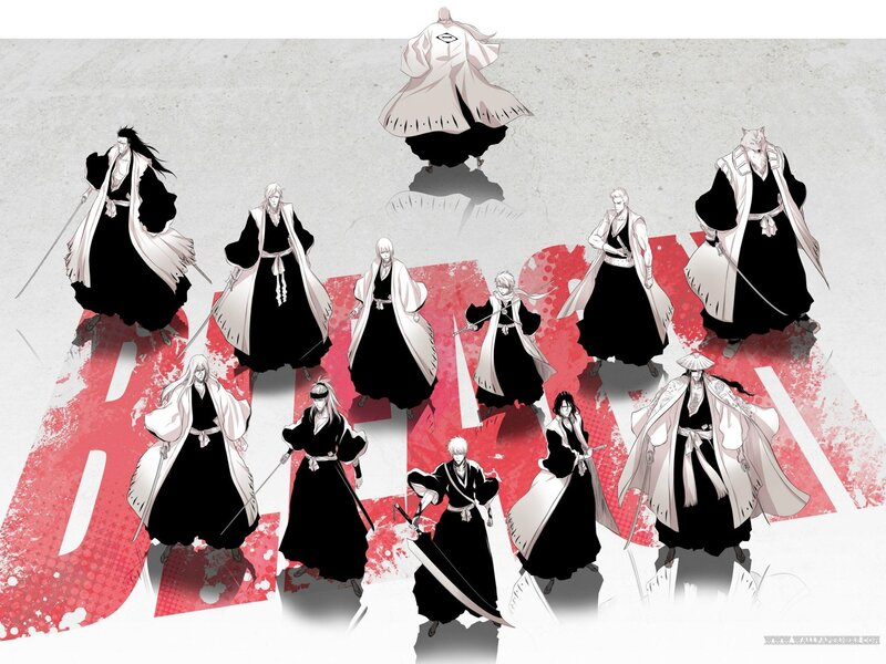 Anime Characters in Black Robes — Dramatic, Manga, Swords