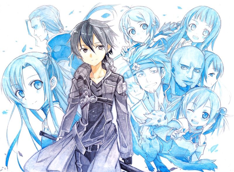 Anime Characters in Blue — Calm