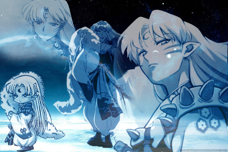 Anime Characters in Blue — Dramatic, Night