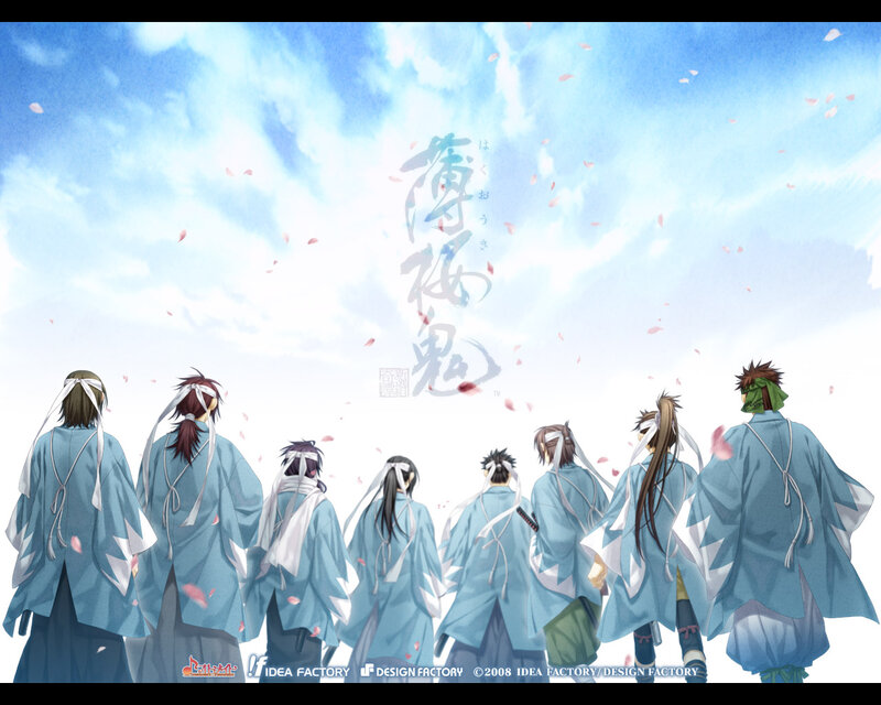 Anime Characters in Blue Robes