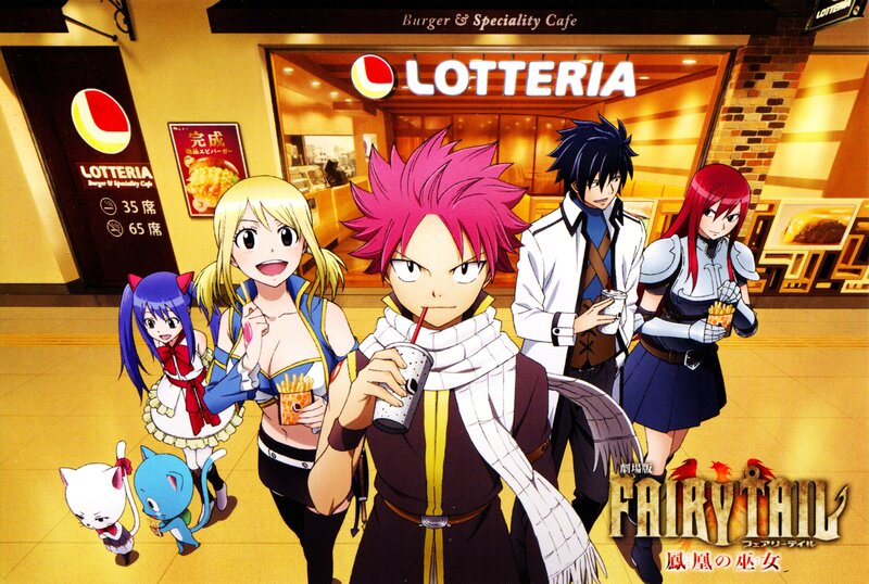 Anime Characters in Cafe — Yellow