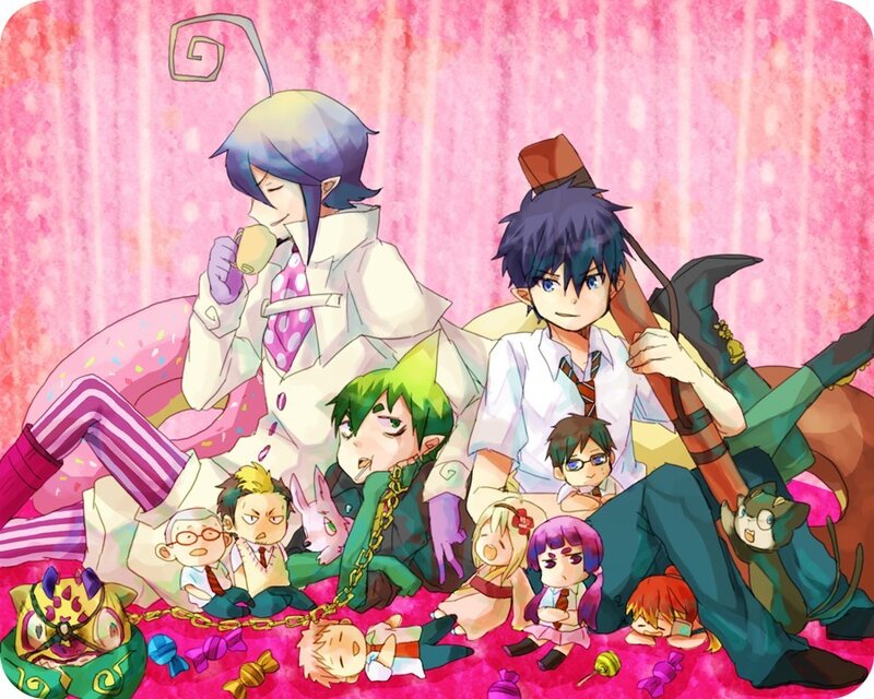 anime characters in candy world