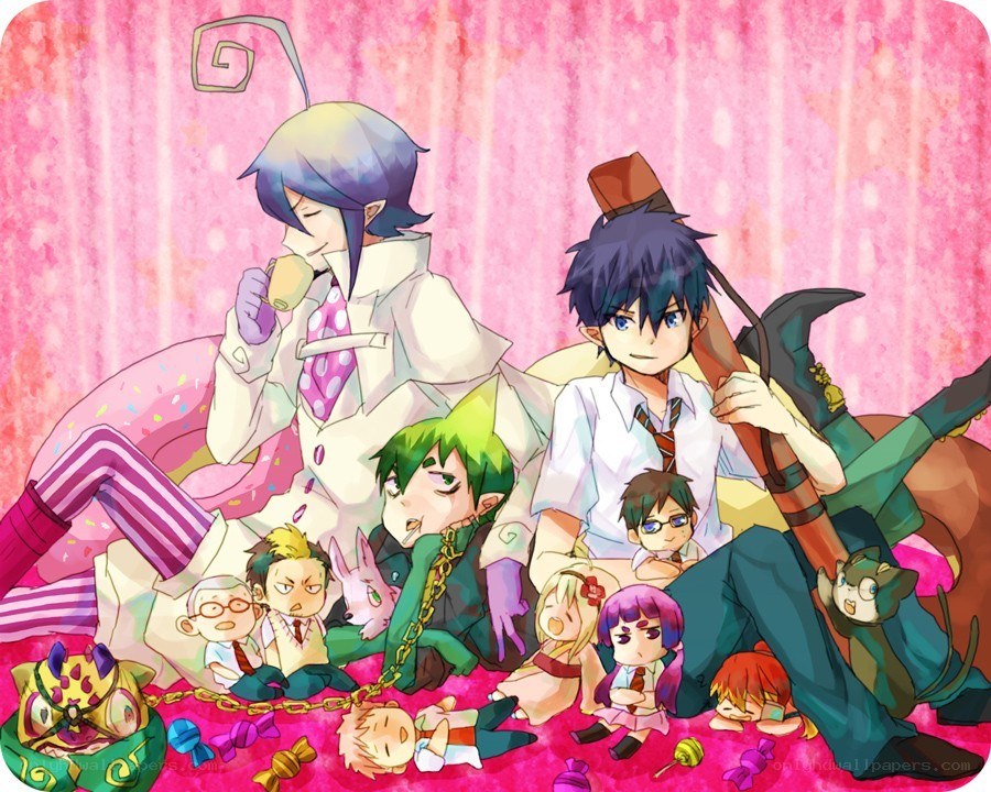 anime characters in candy world