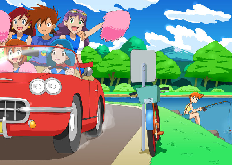 Anime Characters in Car