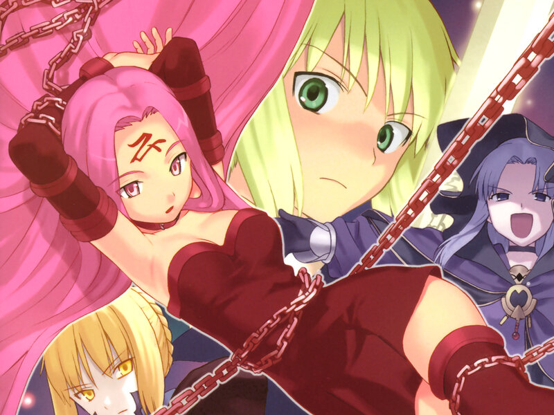 Anime characters in chains