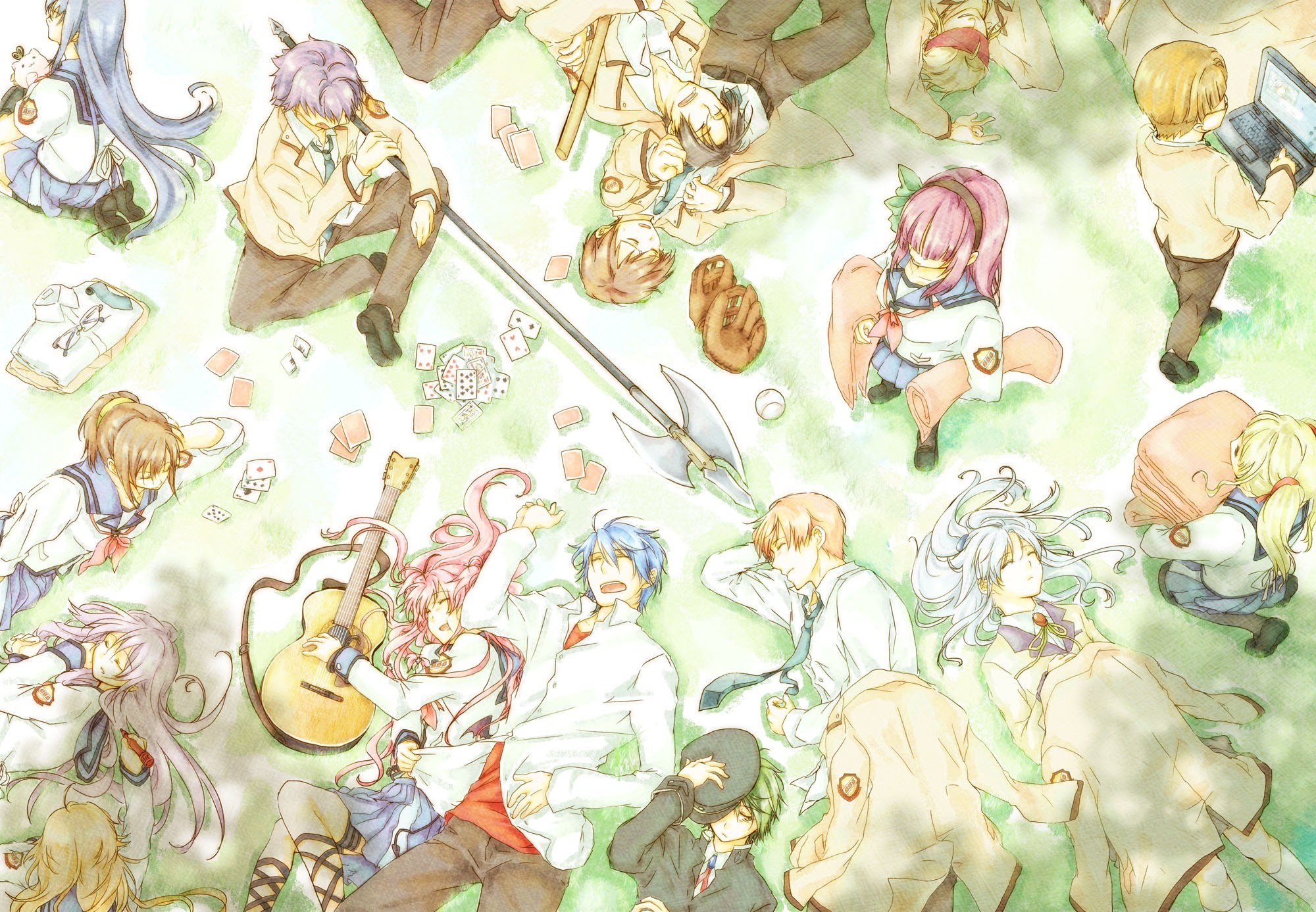 Anime characters in chaos