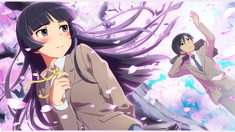 anime characters in cherry blossom