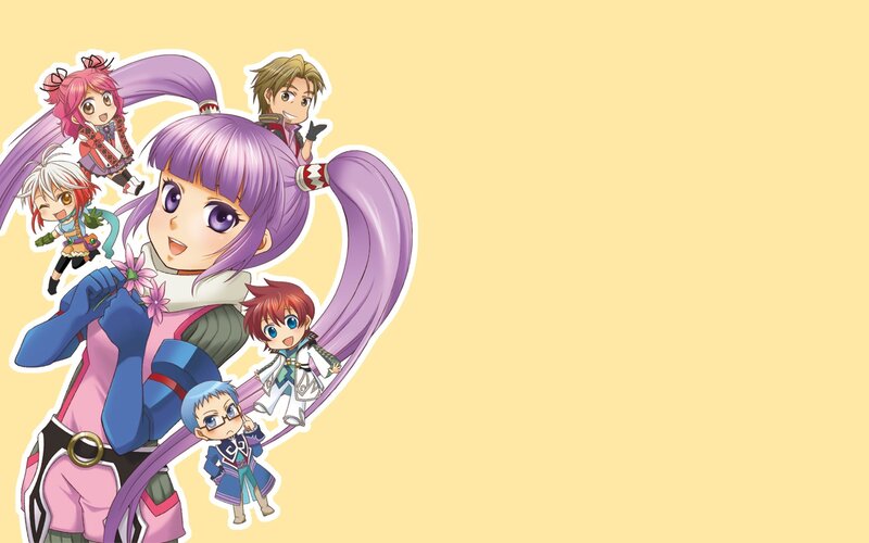 Anime Characters in Chibi Form — Yellow