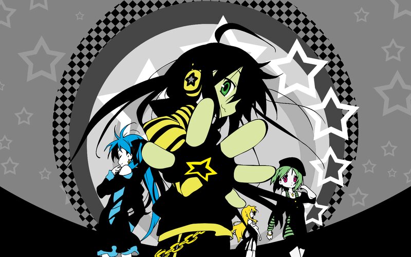 Anime Characters in Circle — Black