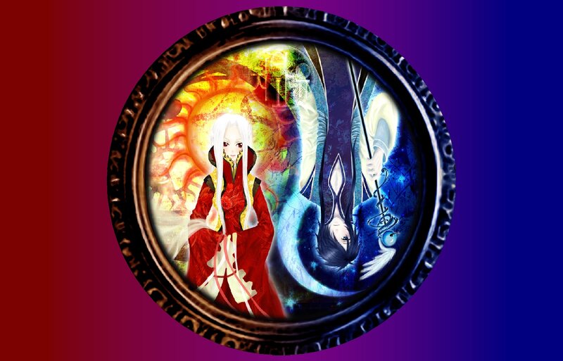Anime Characters in Circle — Red
