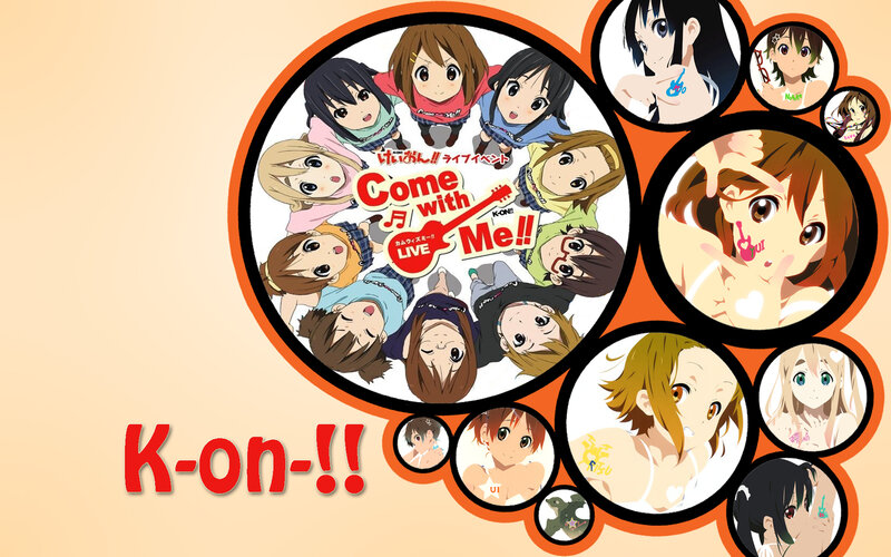 Anime Characters in Circles — Orange