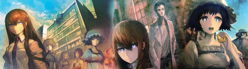 Anime Characters in City — Blue, Dramatic, Afternoon