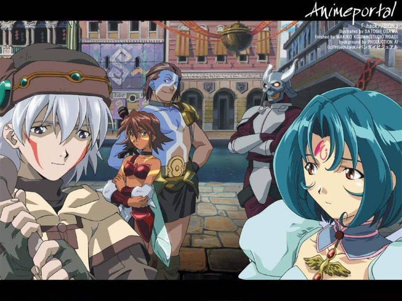 Anime Characters in City — Blue, Dramatic