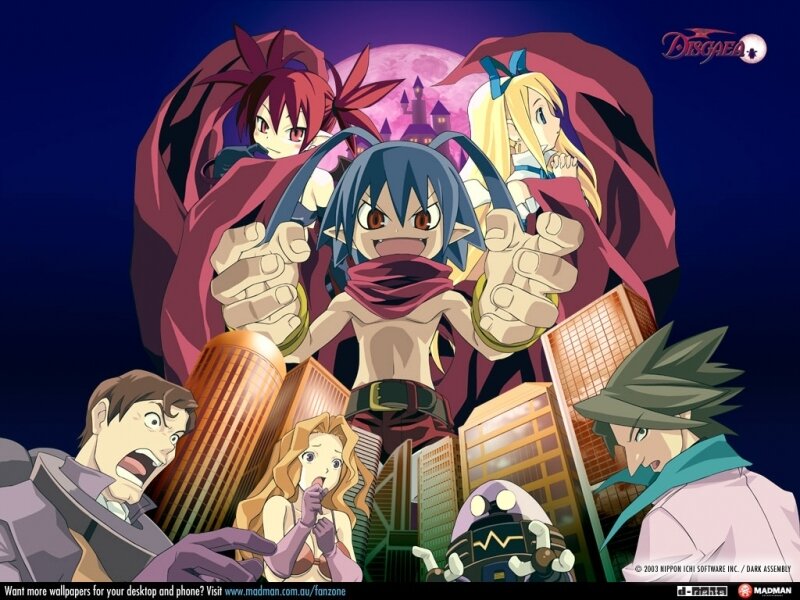 Anime Characters in City — Blue