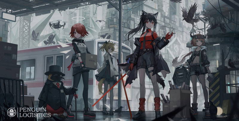 Anime Characters in City — Gray, Dramatic