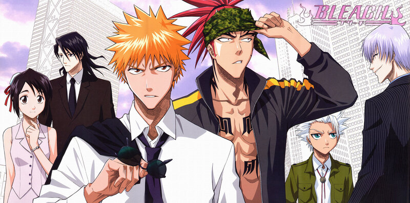 Anime Characters in City — Orange, Dramatic, Afternoon