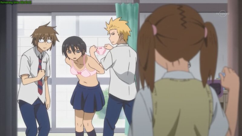 Anime Characters in Classroom — Brown, Awkward