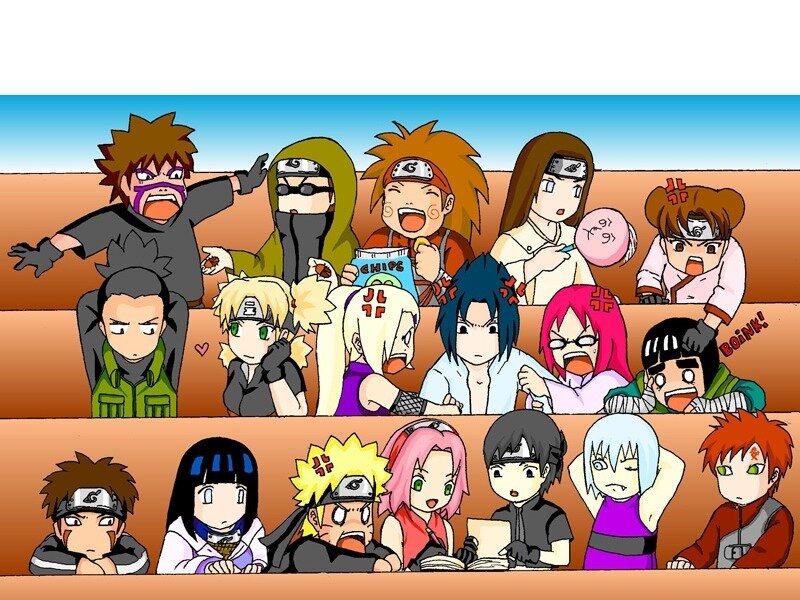 Anime Characters in Classroom — Orange