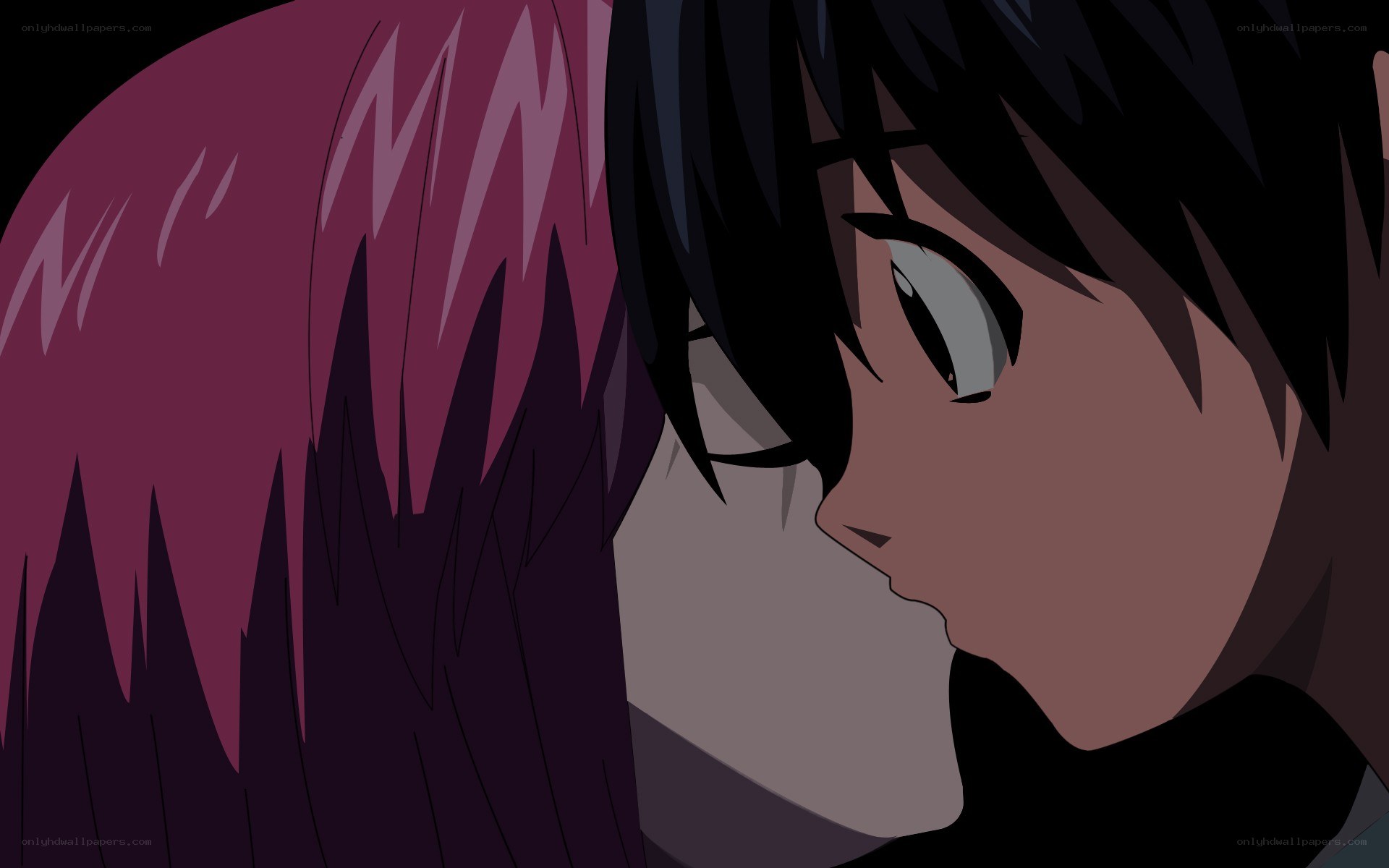 anime characters in close embrace