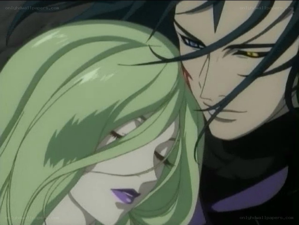 anime characters in close embrace