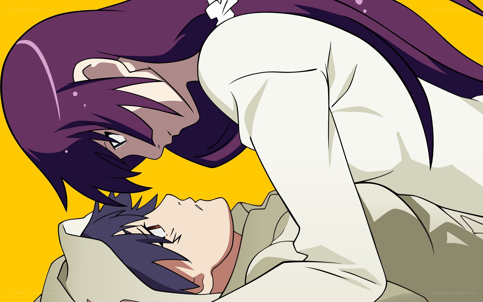anime characters in close pose