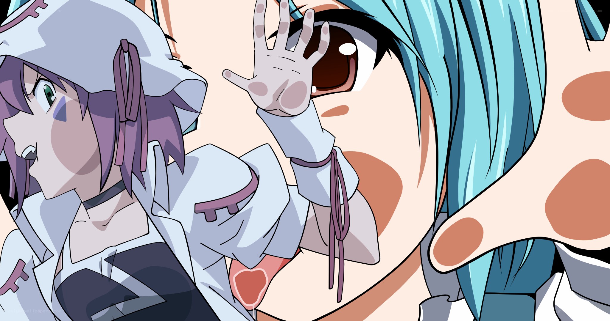 anime characters in close-up
