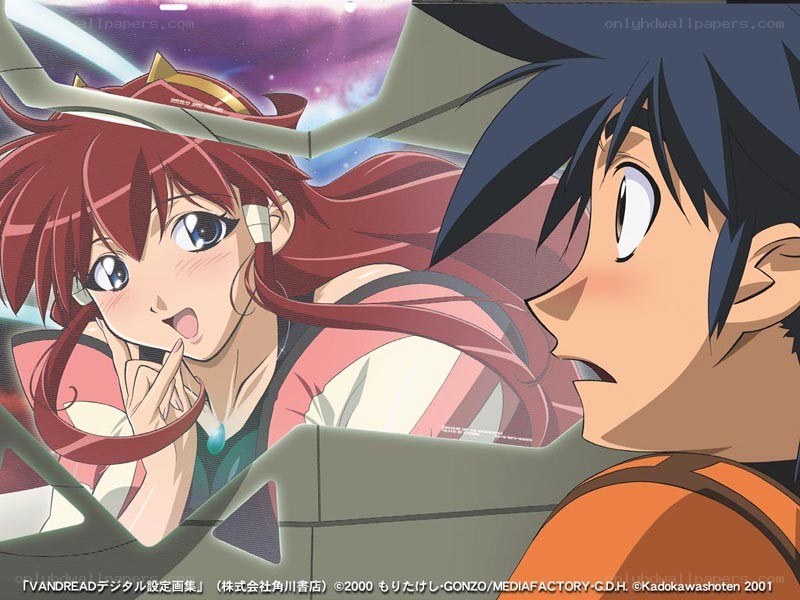 Anime characters in cockpit