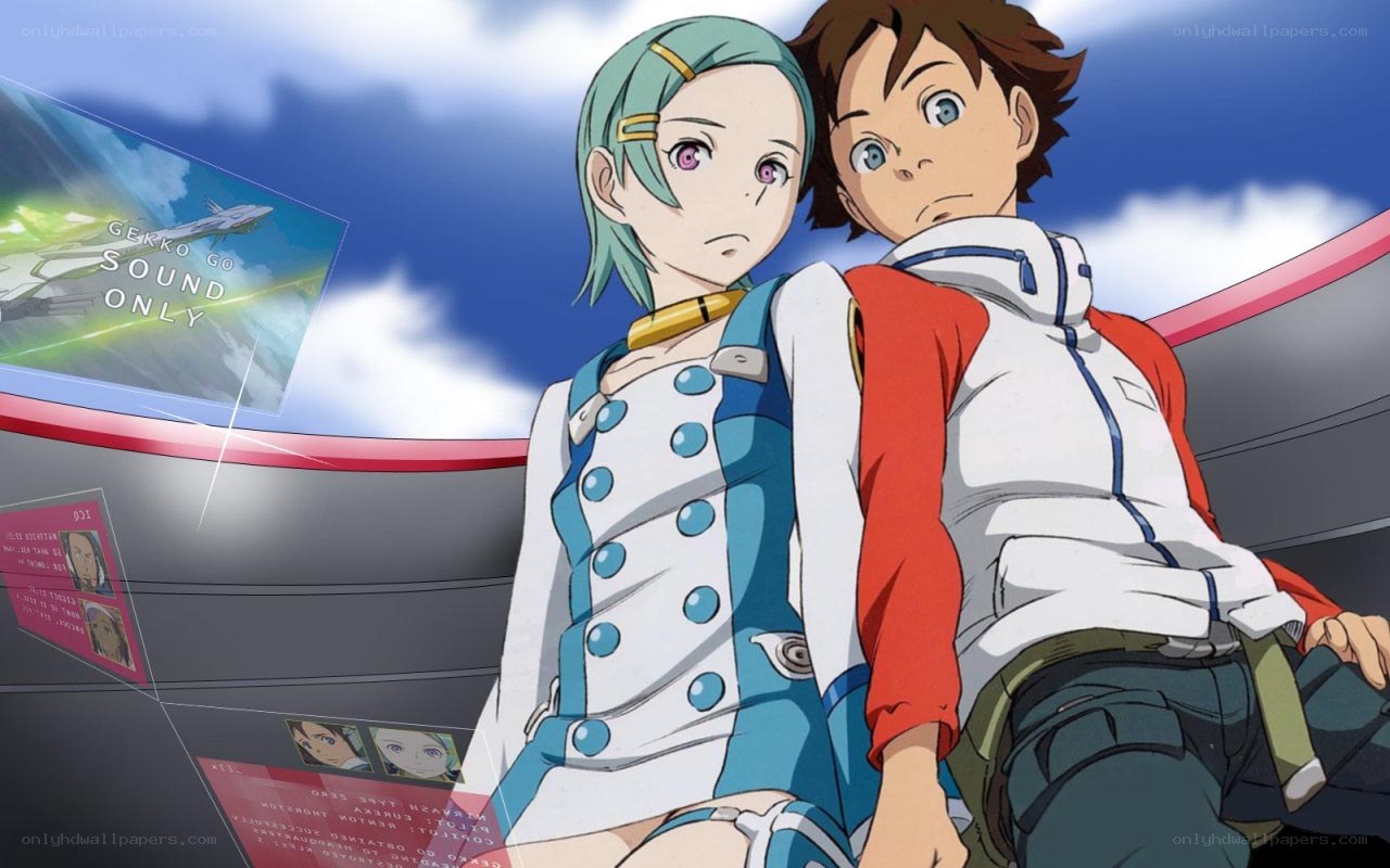 anime characters in cockpit